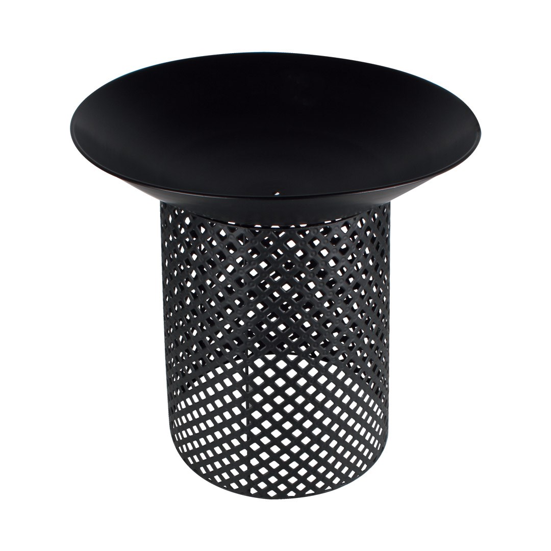 Round Iron Fire Pit with Stand