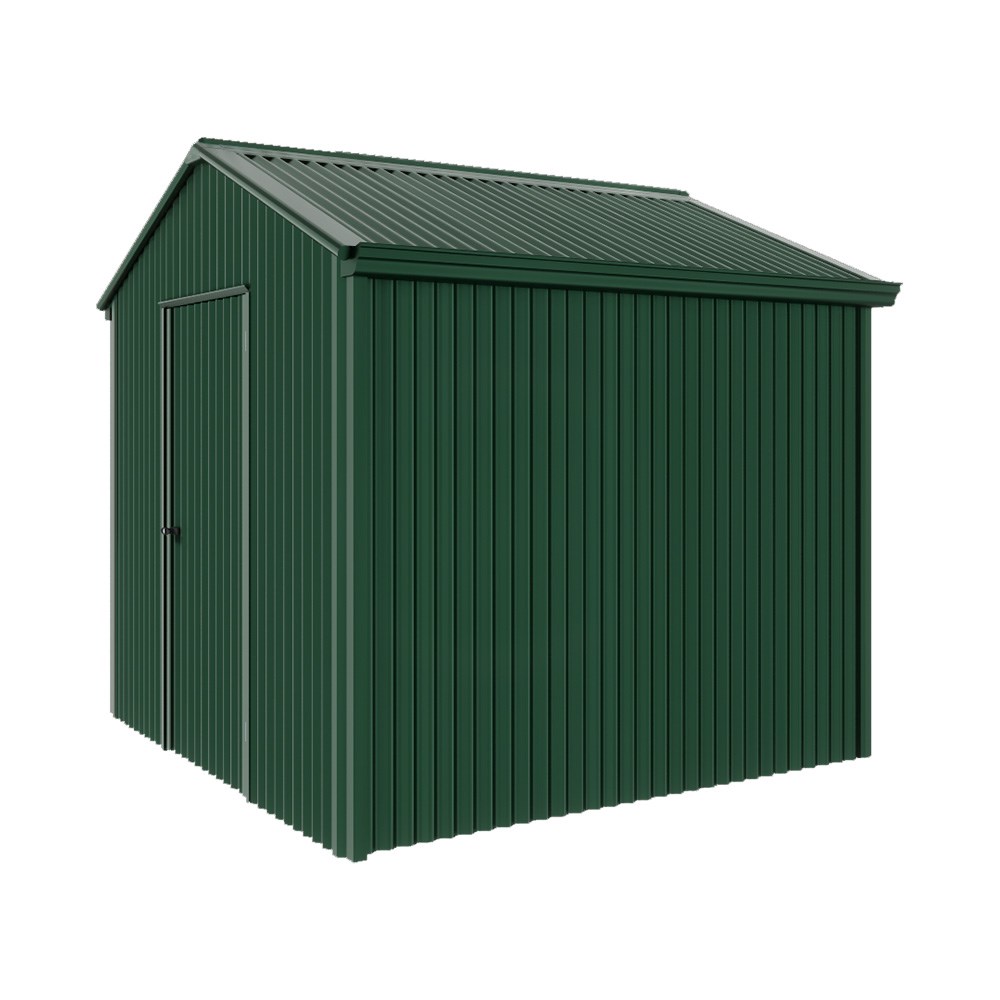 Handi-Heritage Shed H1 2.54X2.52 Roof:Caulfield Green Wall:Caulfield Green Gable End Single Door