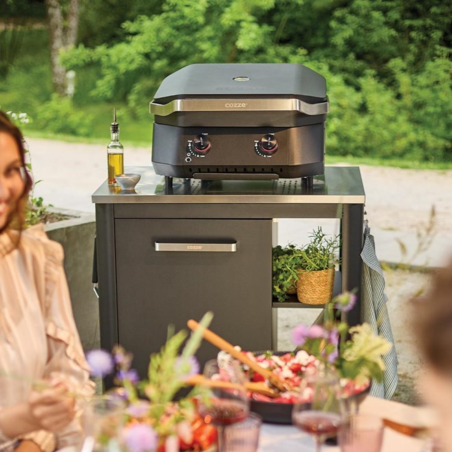Cozze B-500 2-Burner Griddle BBQ
