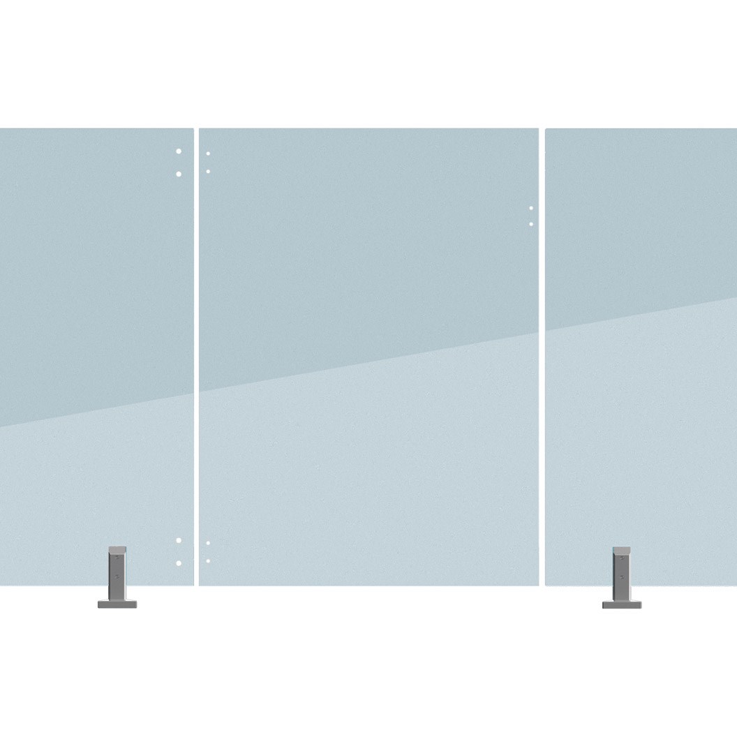 Frameless Glass Fencing Hinge Panel 12mm Thick 1600 W x 1200mm H