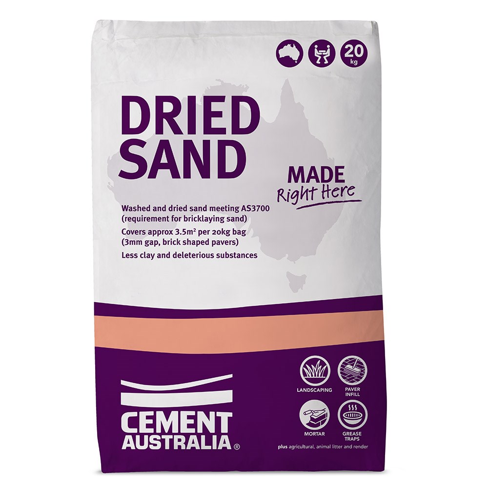 Cement Australia Synthetic Turf  Dried Sand 20kg