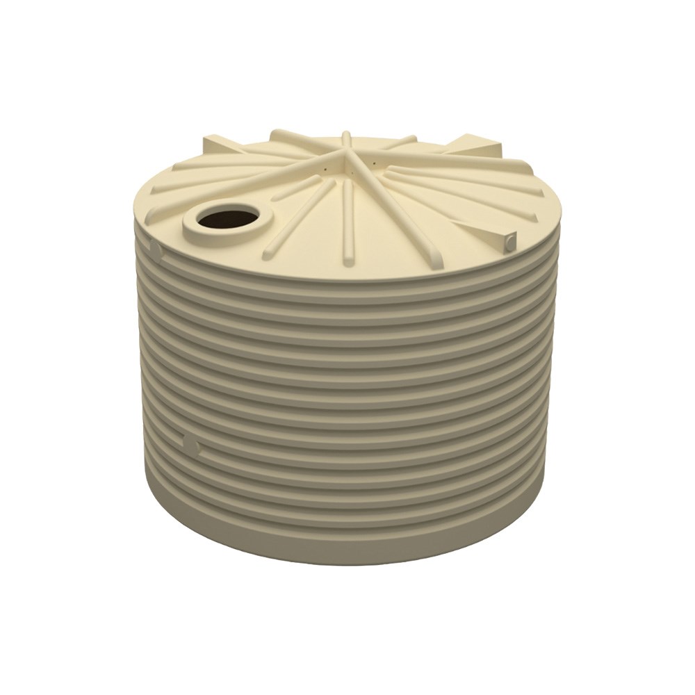 Round Poly Tank 10000L Armour Grey