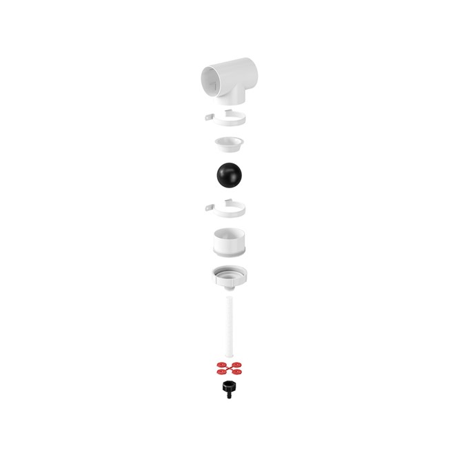 First Flush Downpipe Diverter with Basic Tee 90mm