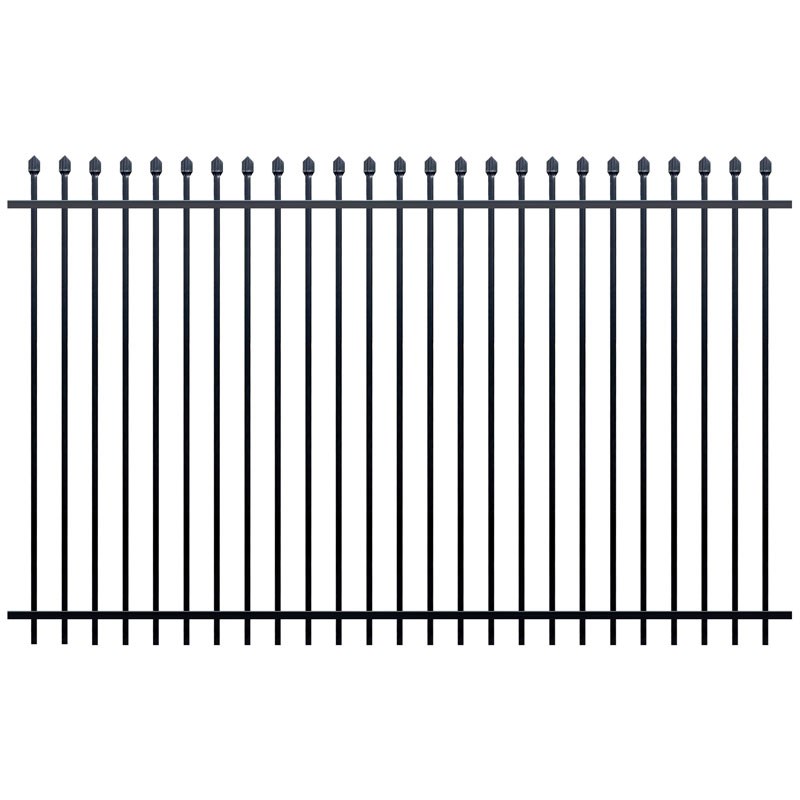 Squash Top Fence Panel 2400 x 1800mm Black