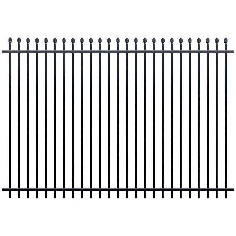 Squash Top Fence Panel 2400 x 2100mm Black