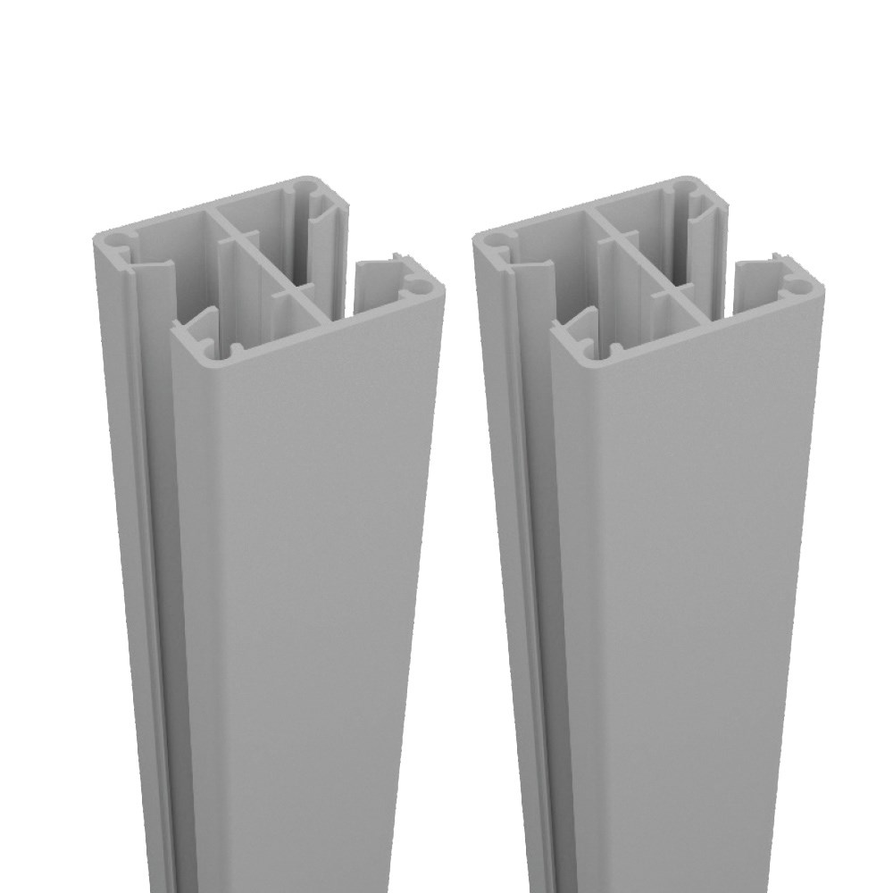 Quickscreen Plus 65mm x 2400mm 2-Way Post Twin Pack Black